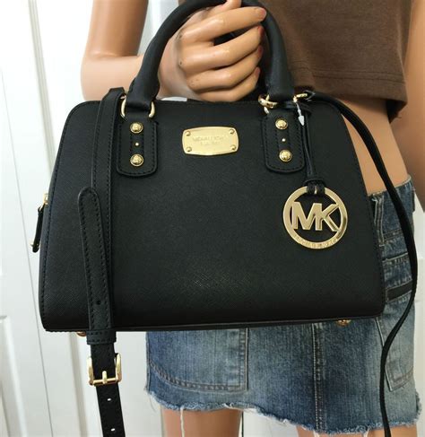 michael kors hamilton saffiano leather ew satchel|Michael Kors saffiano bag black.